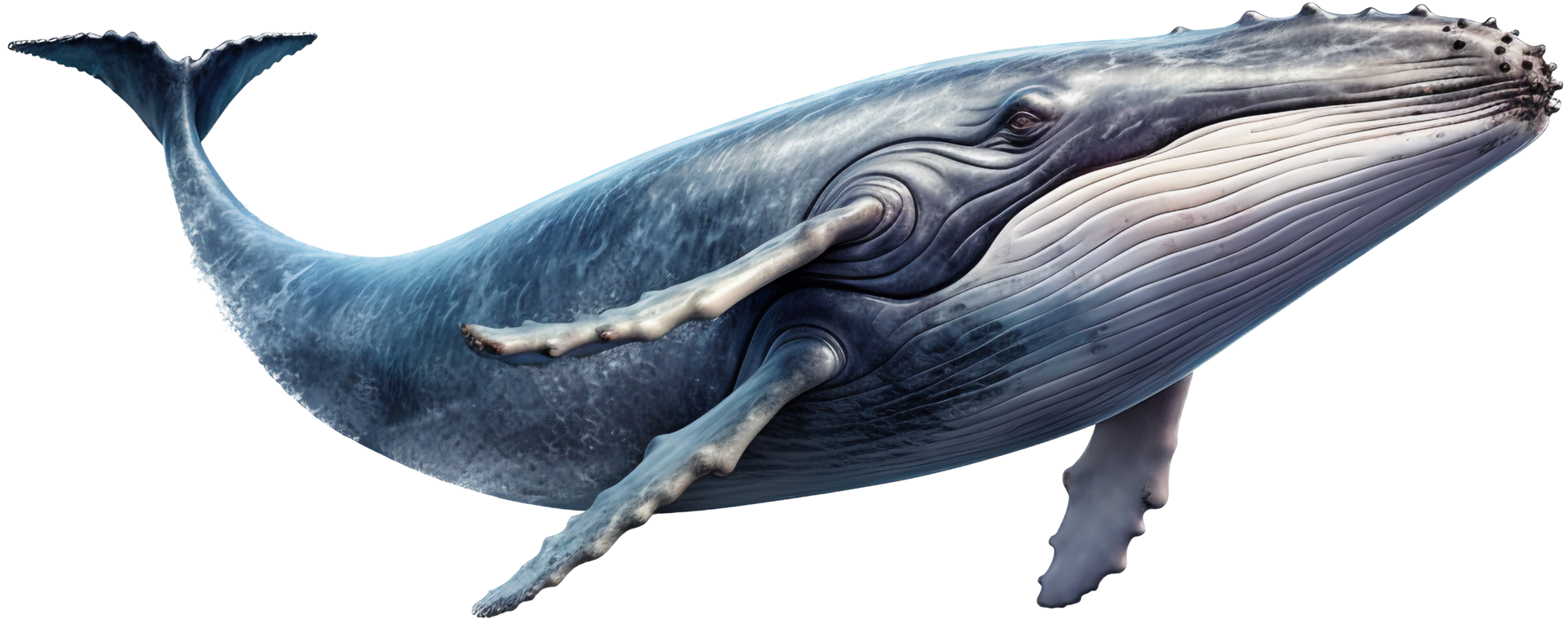 Whale png with AI generated.