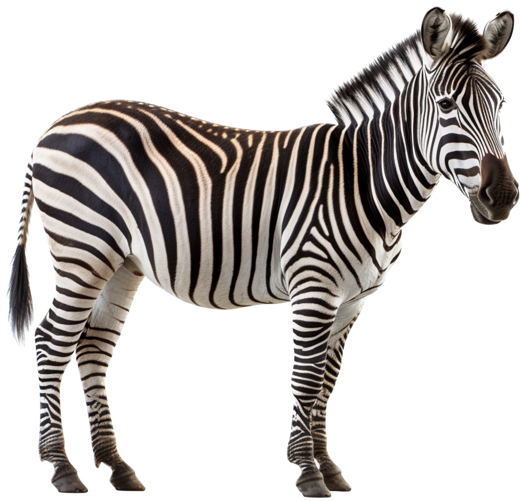 Zebra png mit ai generiert.