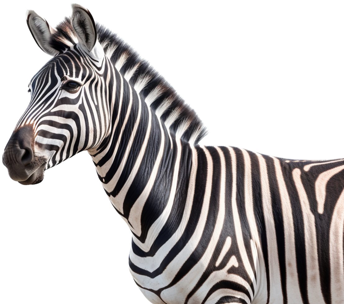 Zebra png with AI generated.