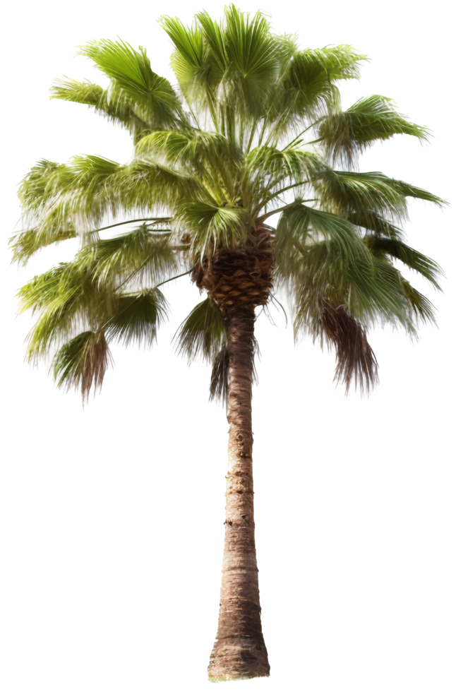 Palm tree png with AI generated.