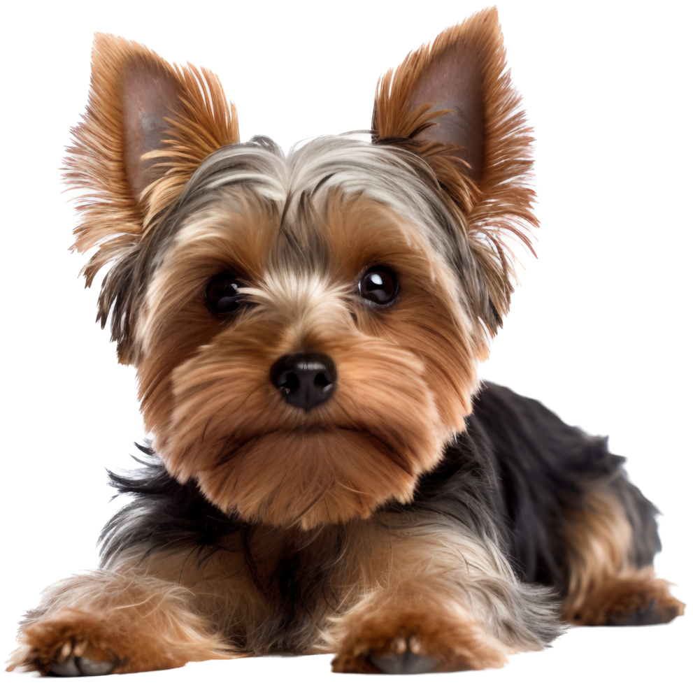 yorkshire terrier png med ai genererad.