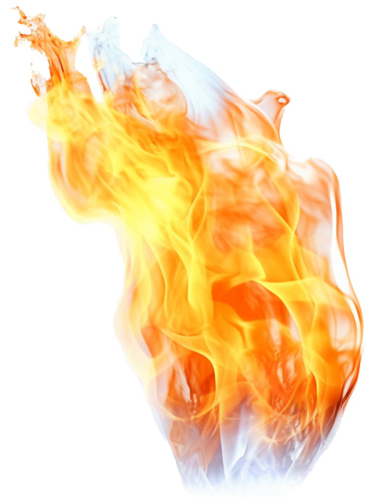 Flame png with AI generated.