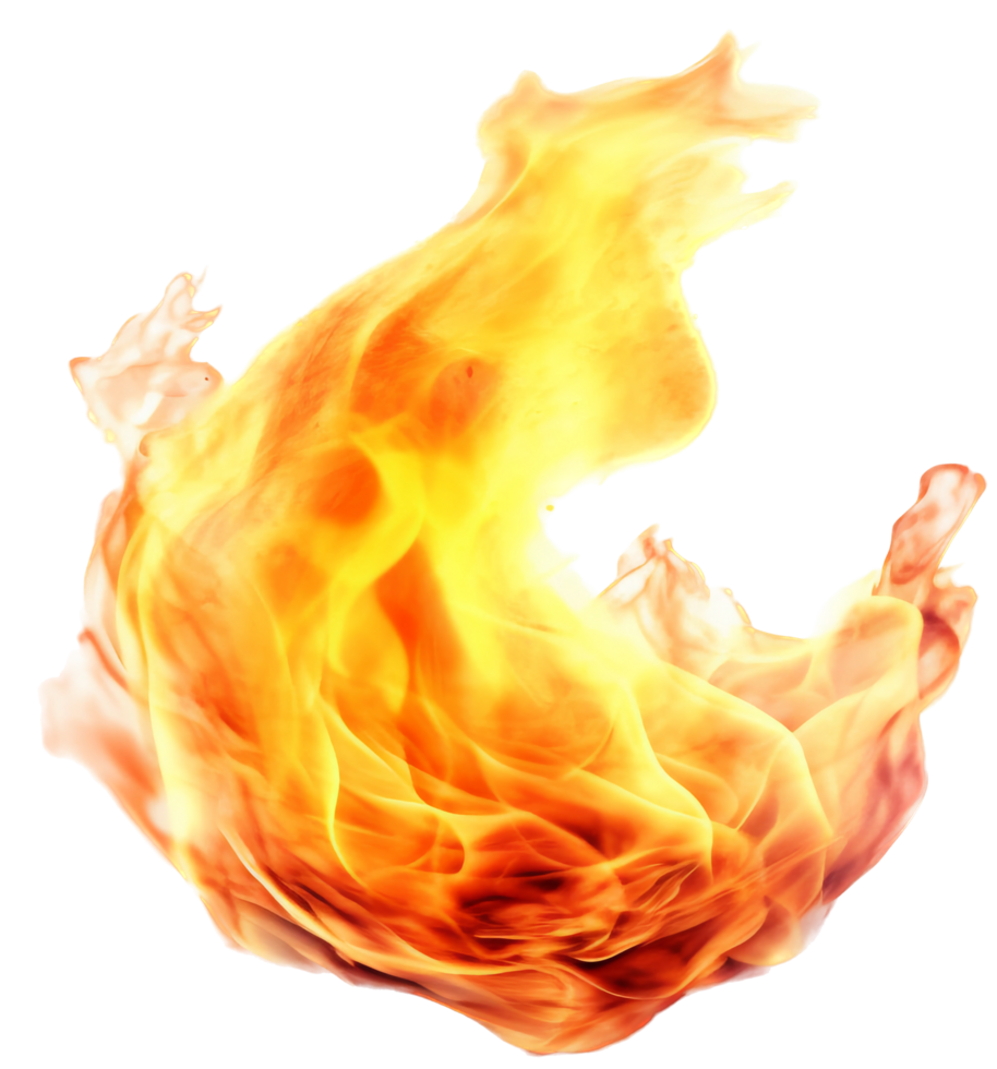 Flame png with AI generated.