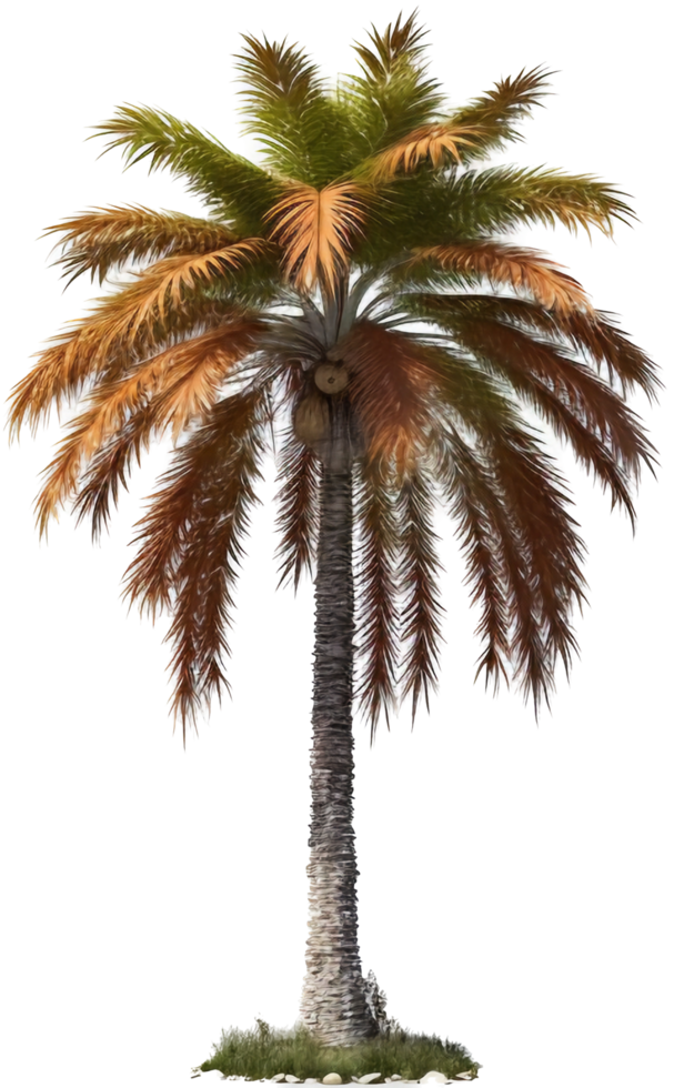 Palm tree png with AI generated.