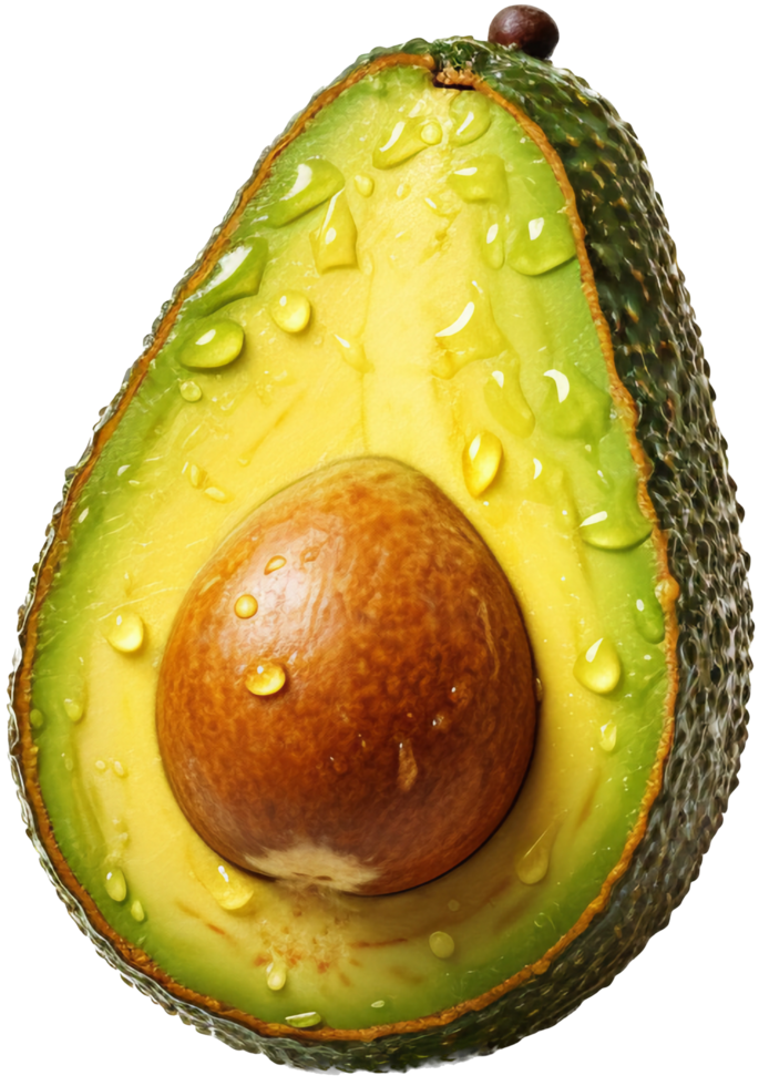 Avocado png with AI generated.