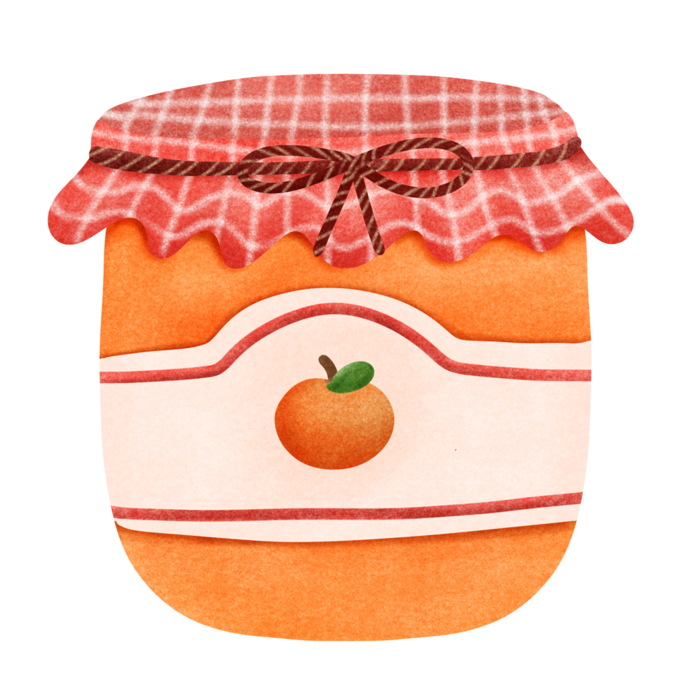 Orange jam jar 24866108 PNG