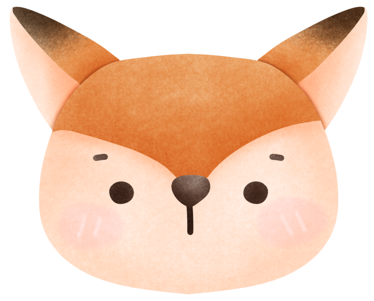 Cute and chubby fox png