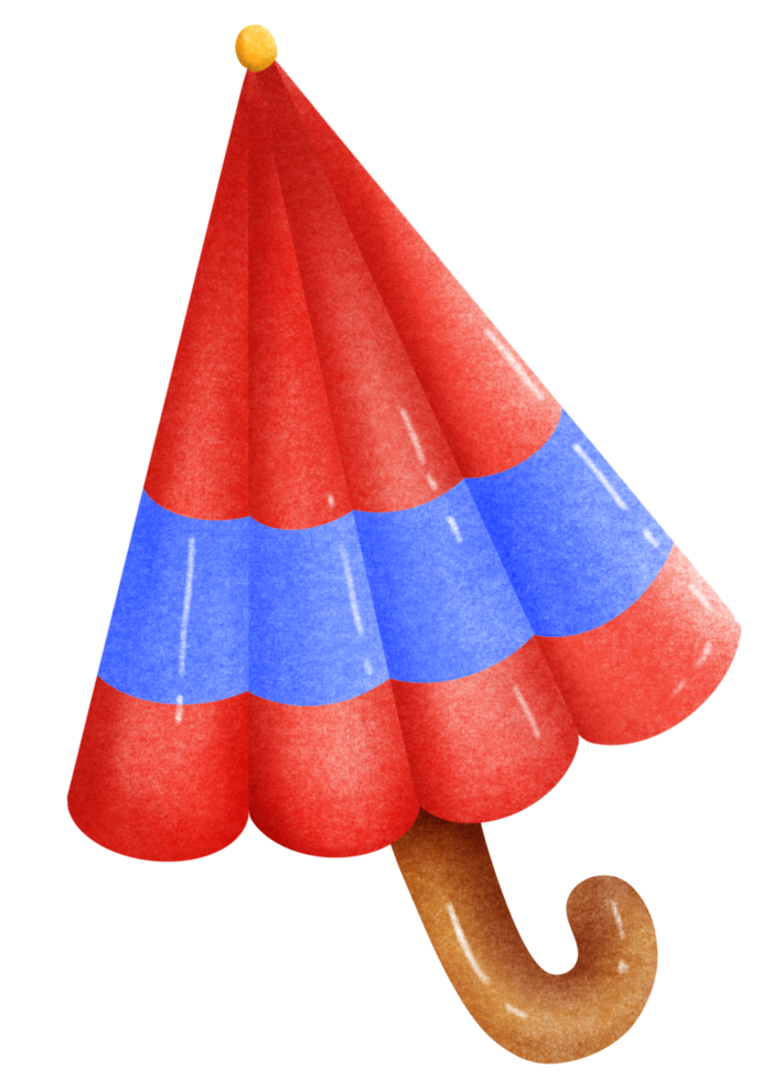 Cute red umbrella png