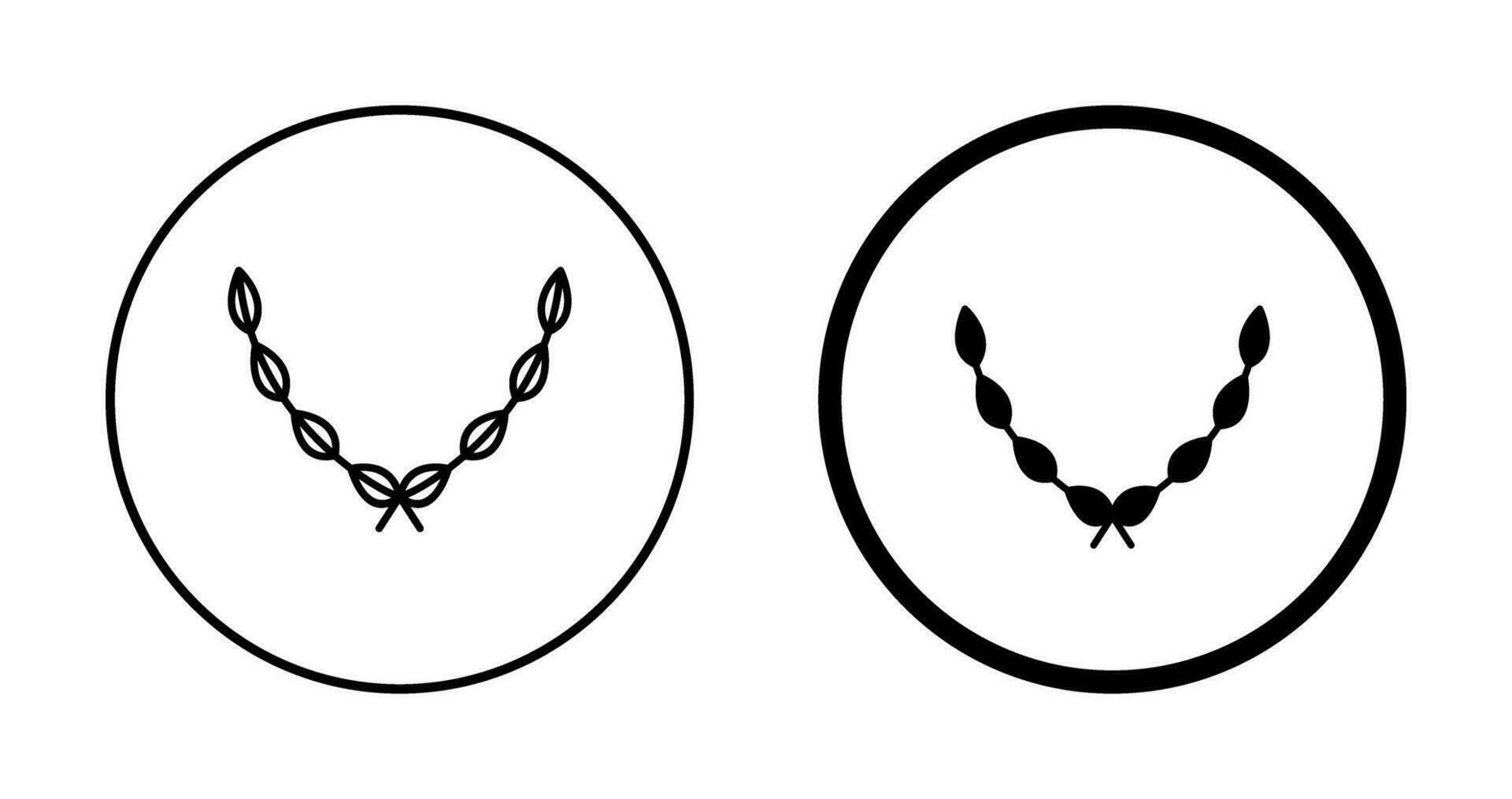 Leaves Wreath Vector Icon