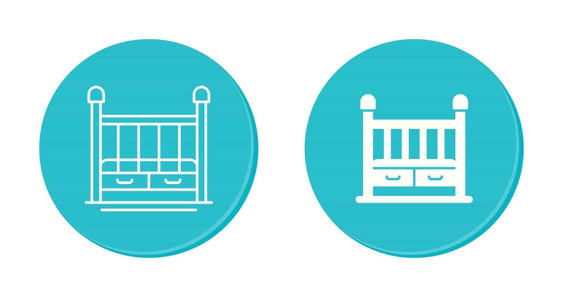 Baby Crib Vector Icon