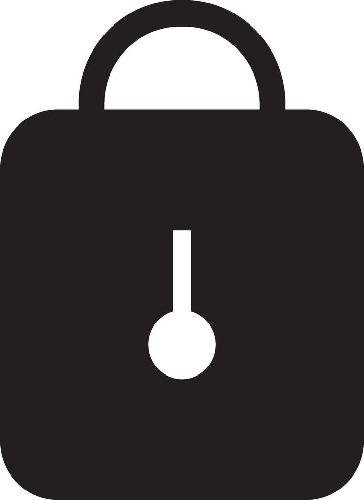 BW lock in flat style. vector
