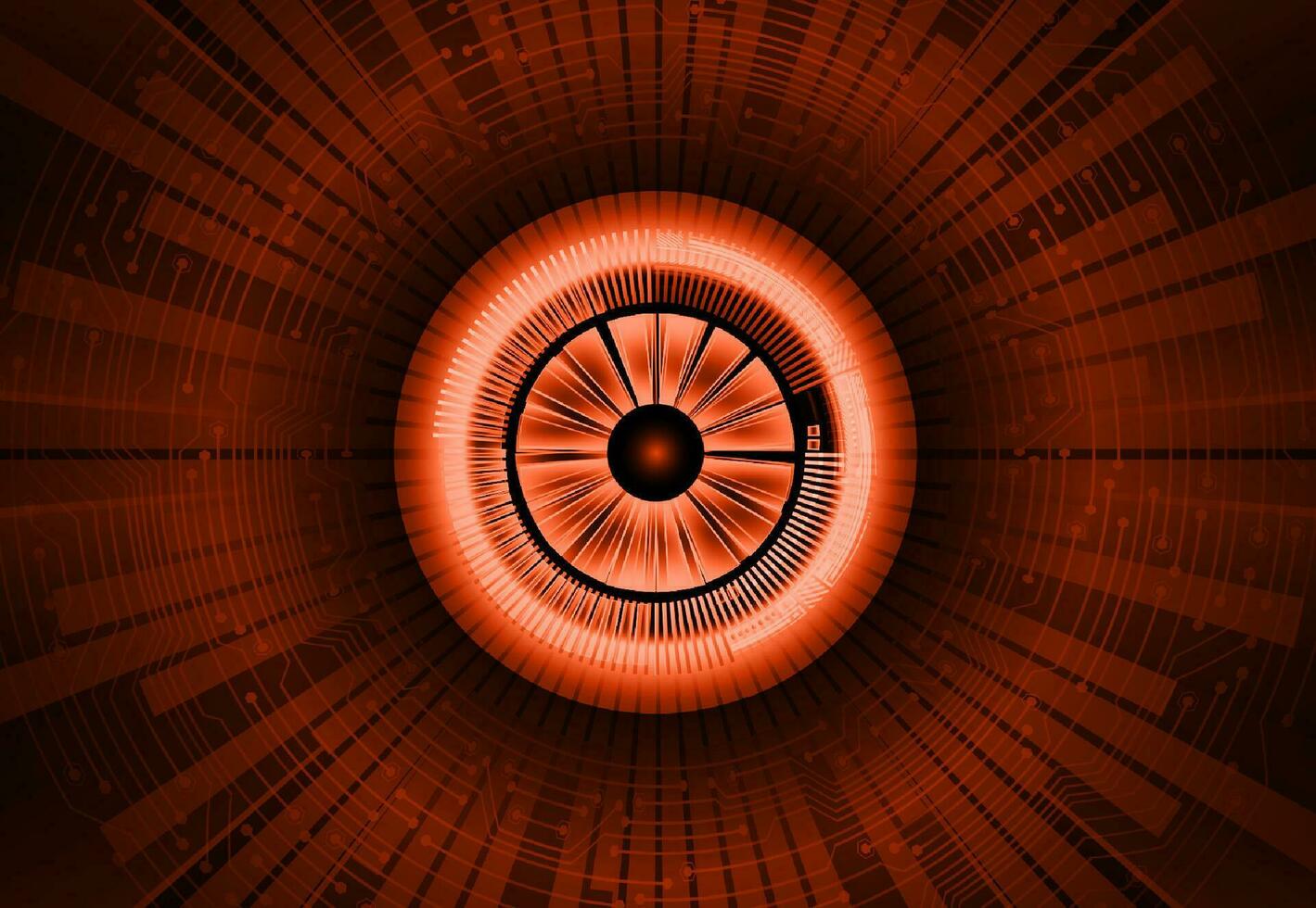 Modern Cybersecurity Eye on Technology Background vector