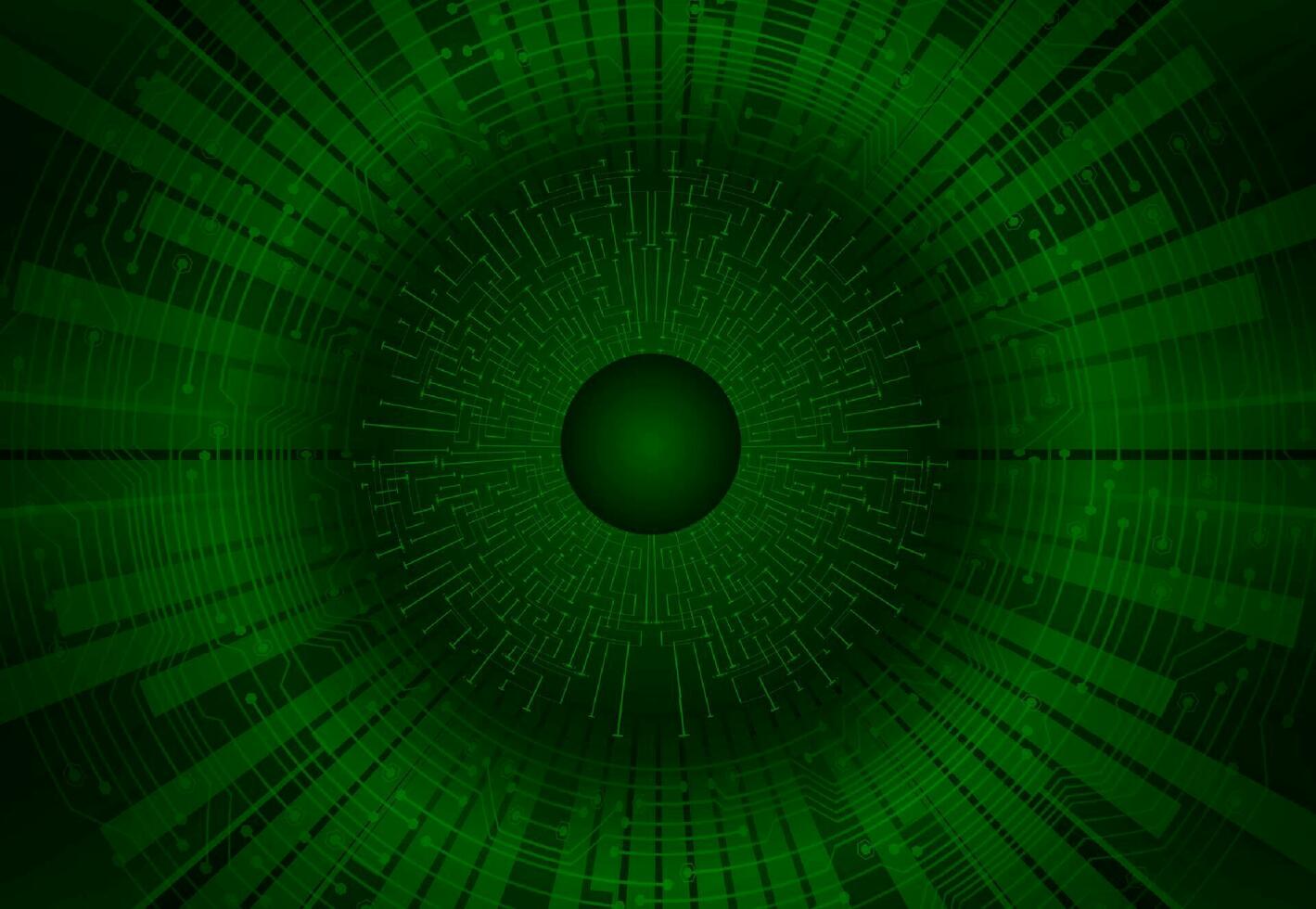 Modern Cybersecurity Eye on Technology Background vector