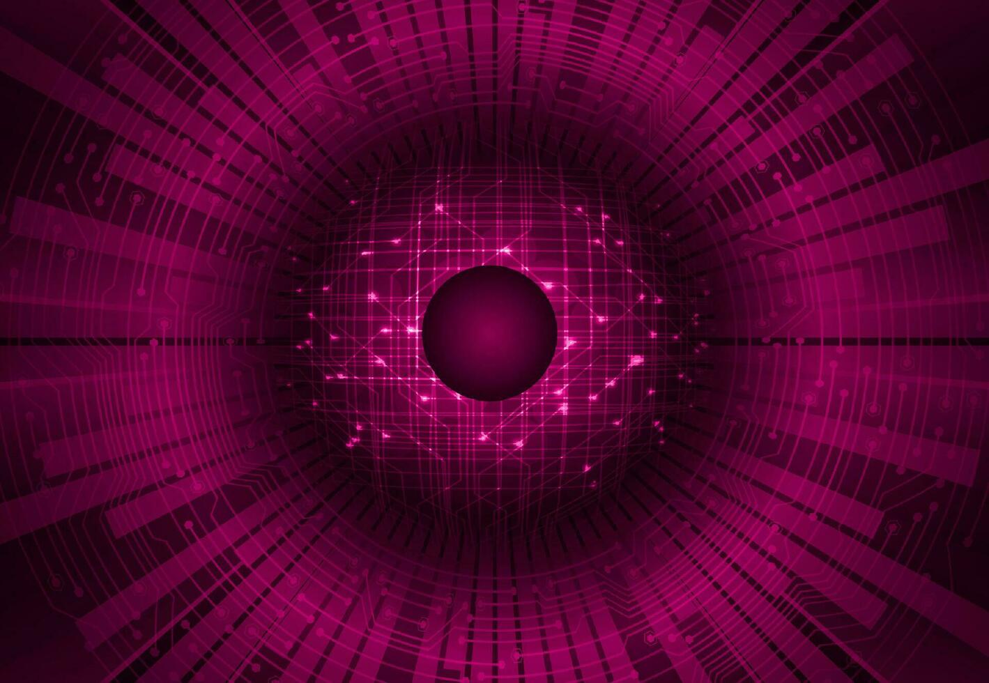 Modern Cybersecurity Eye on Technology Background vector