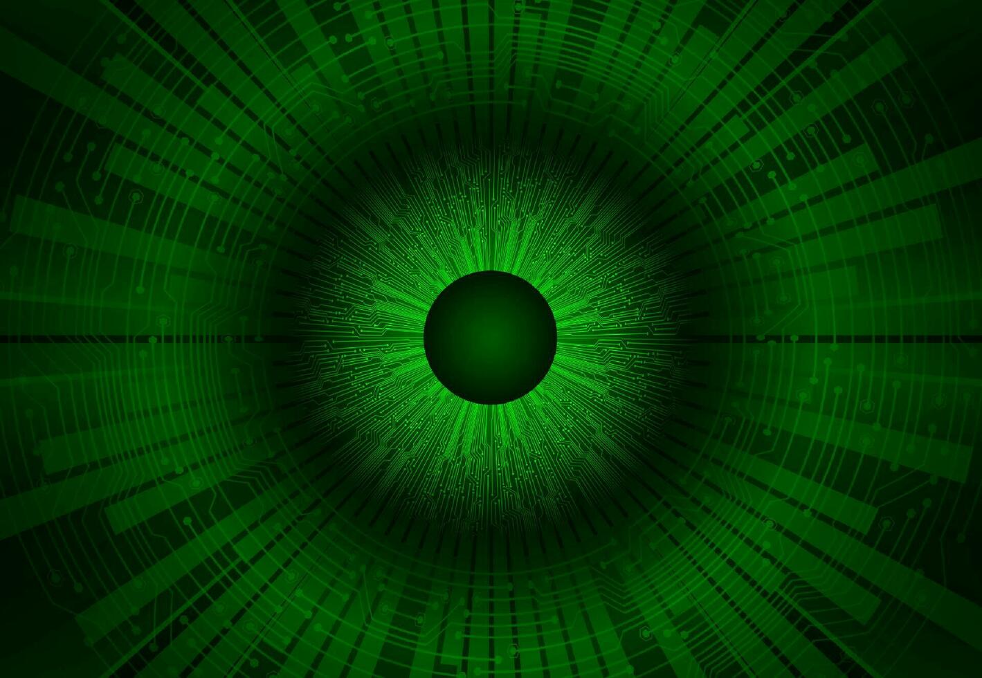 Modern Cybersecurity Eye on Technology Background vector