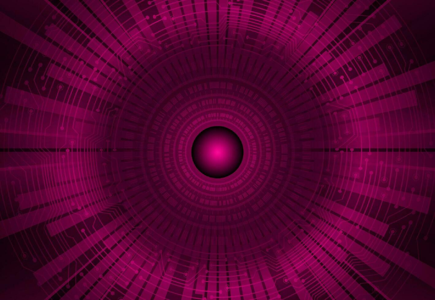 Modern Cybersecurity Eye on Technology Background vector