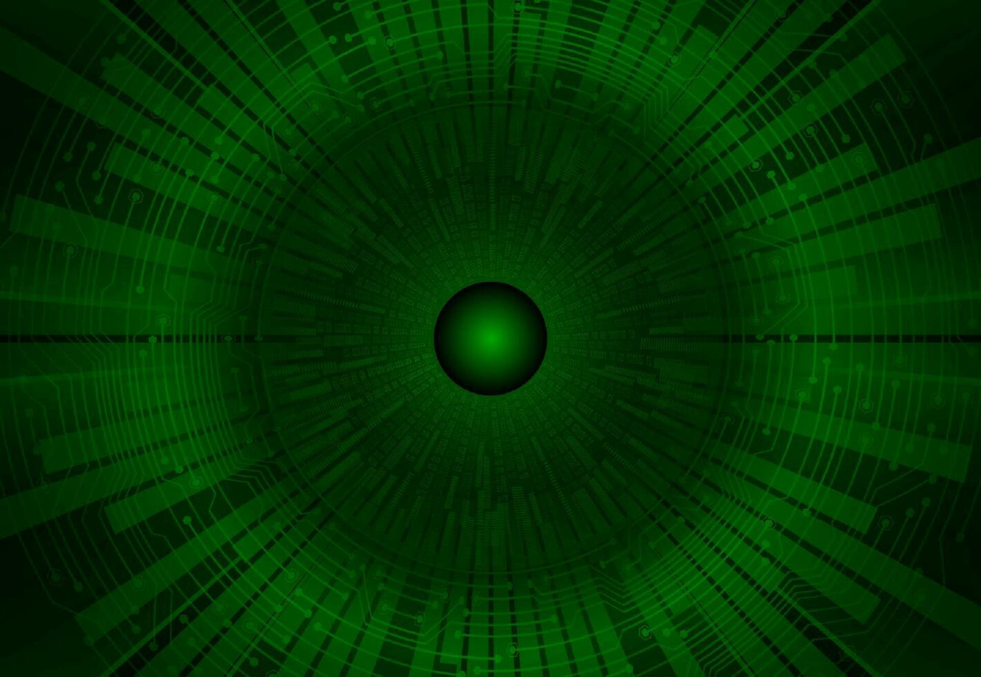 Modern Cybersecurity Eye on Technology Background vector