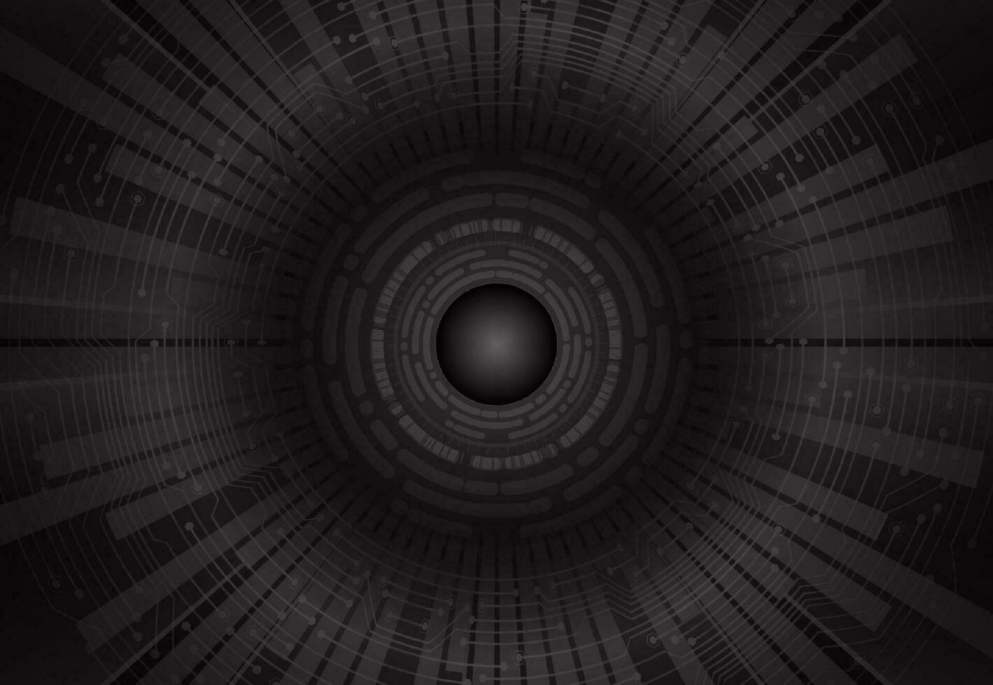 Modern Cybersecurity Eye on Technology Background vector