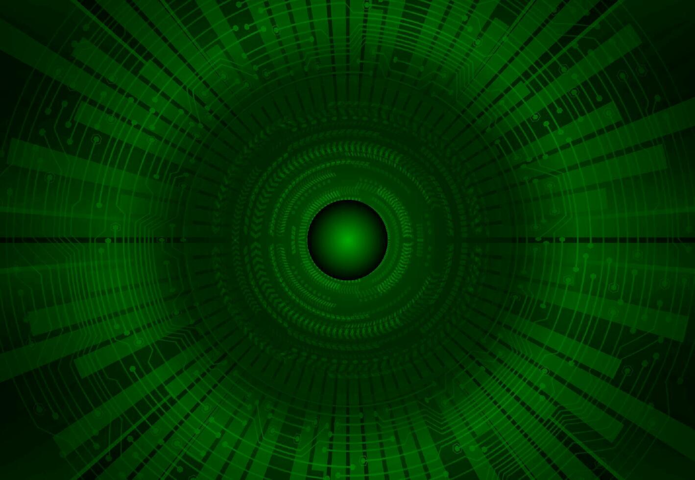 Modern Cybersecurity Eye on Technology Background vector