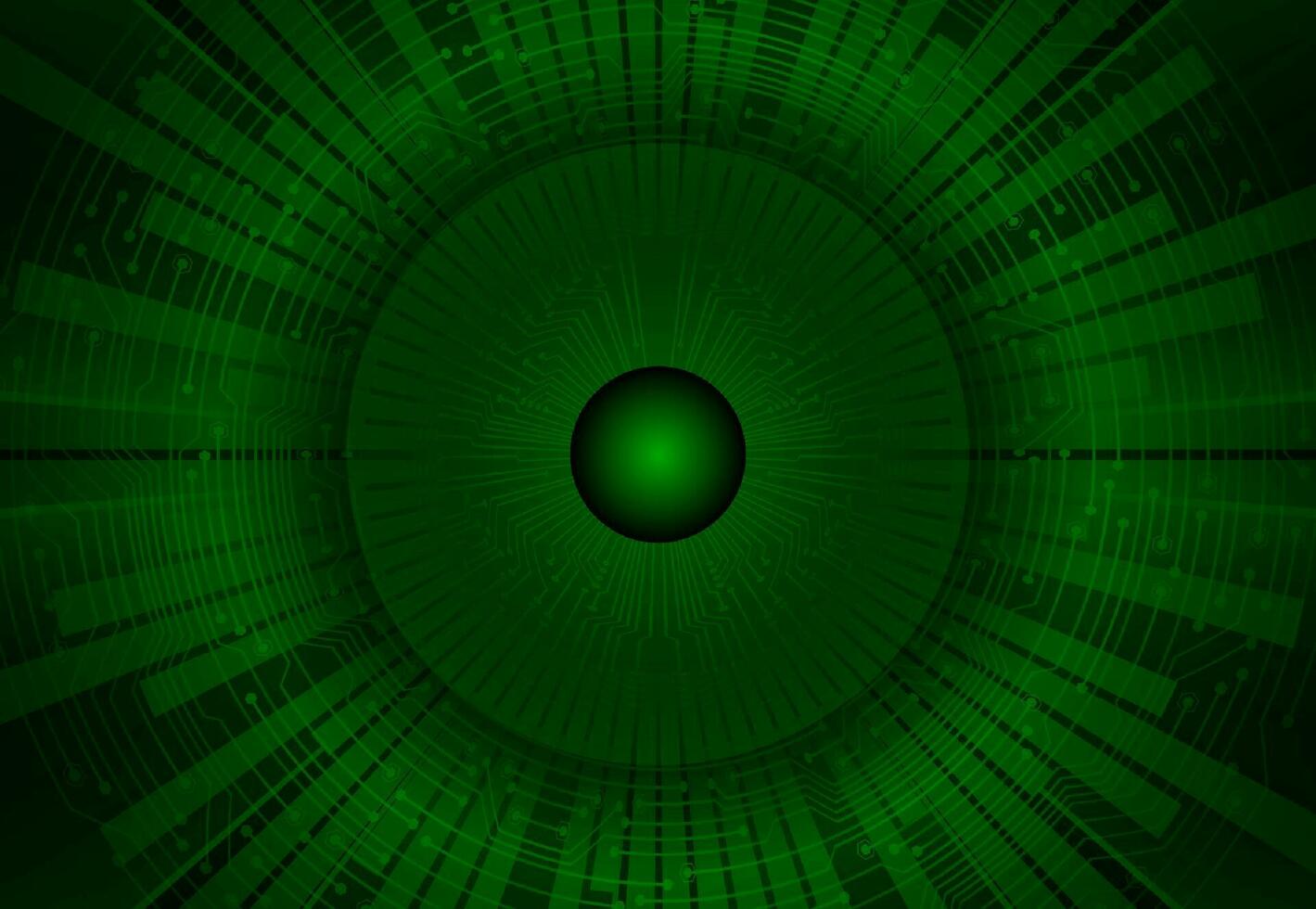Modern Cybersecurity Eye on Technology Background vector
