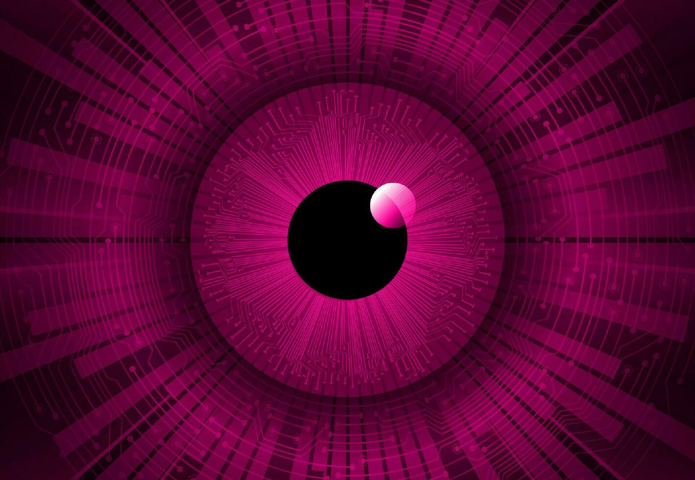 Modern Cybersecurity Eye on Technology Background vector