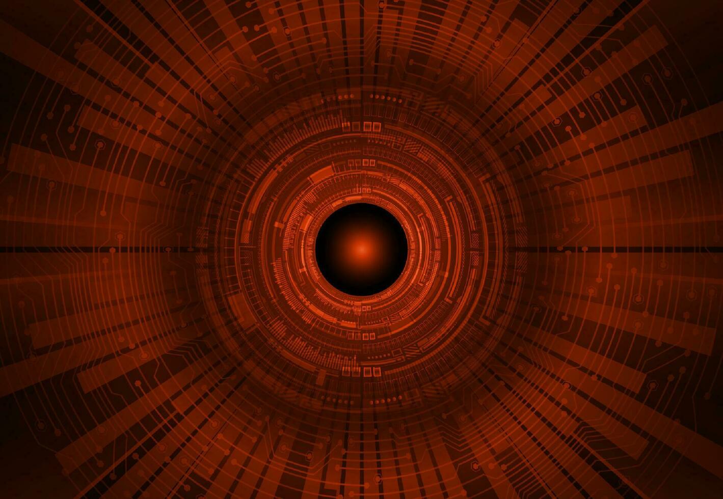 Modern Cybersecurity Eye on Technology Background vector
