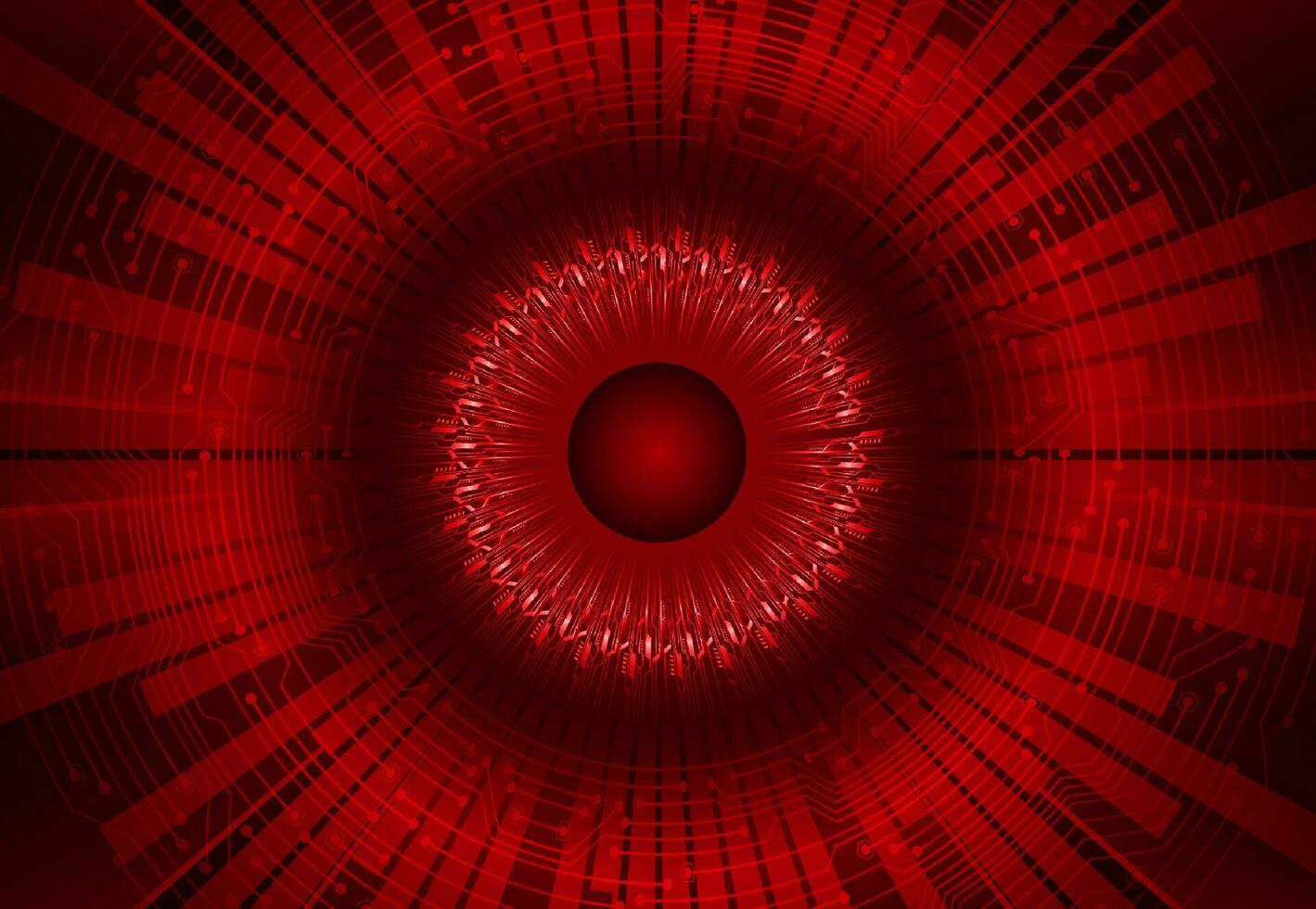 Modern Cybersecurity Eye on Technology Background vector