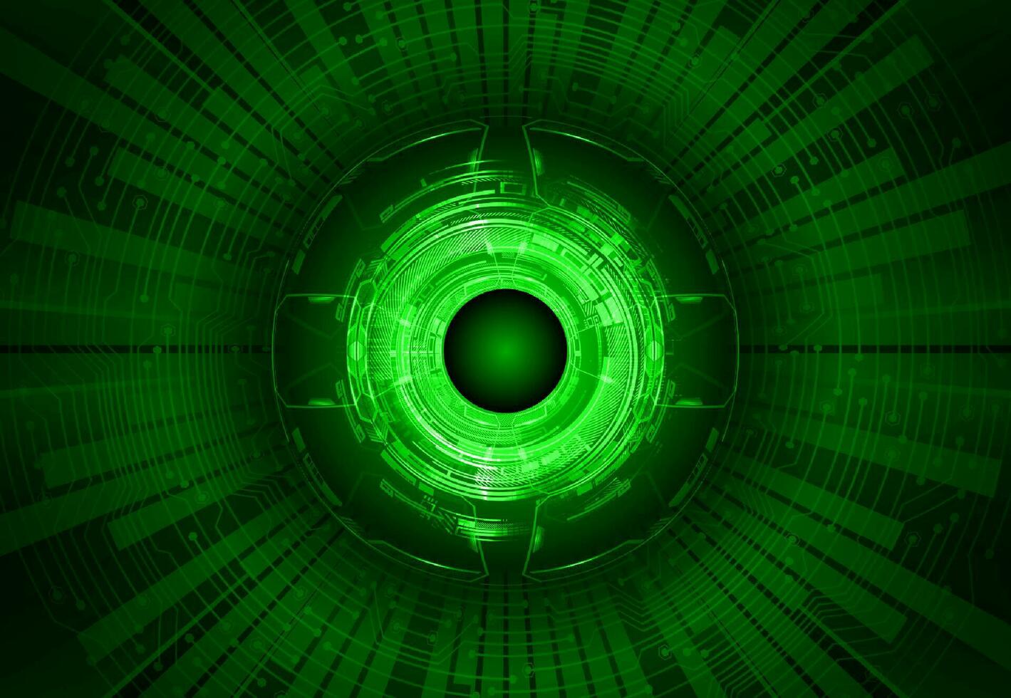 Modern Cybersecurity Eye on Technology Background vector