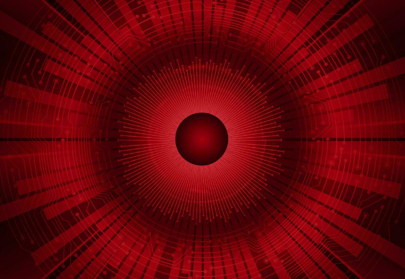 Modern Cybersecurity Eye on Technology Background vector