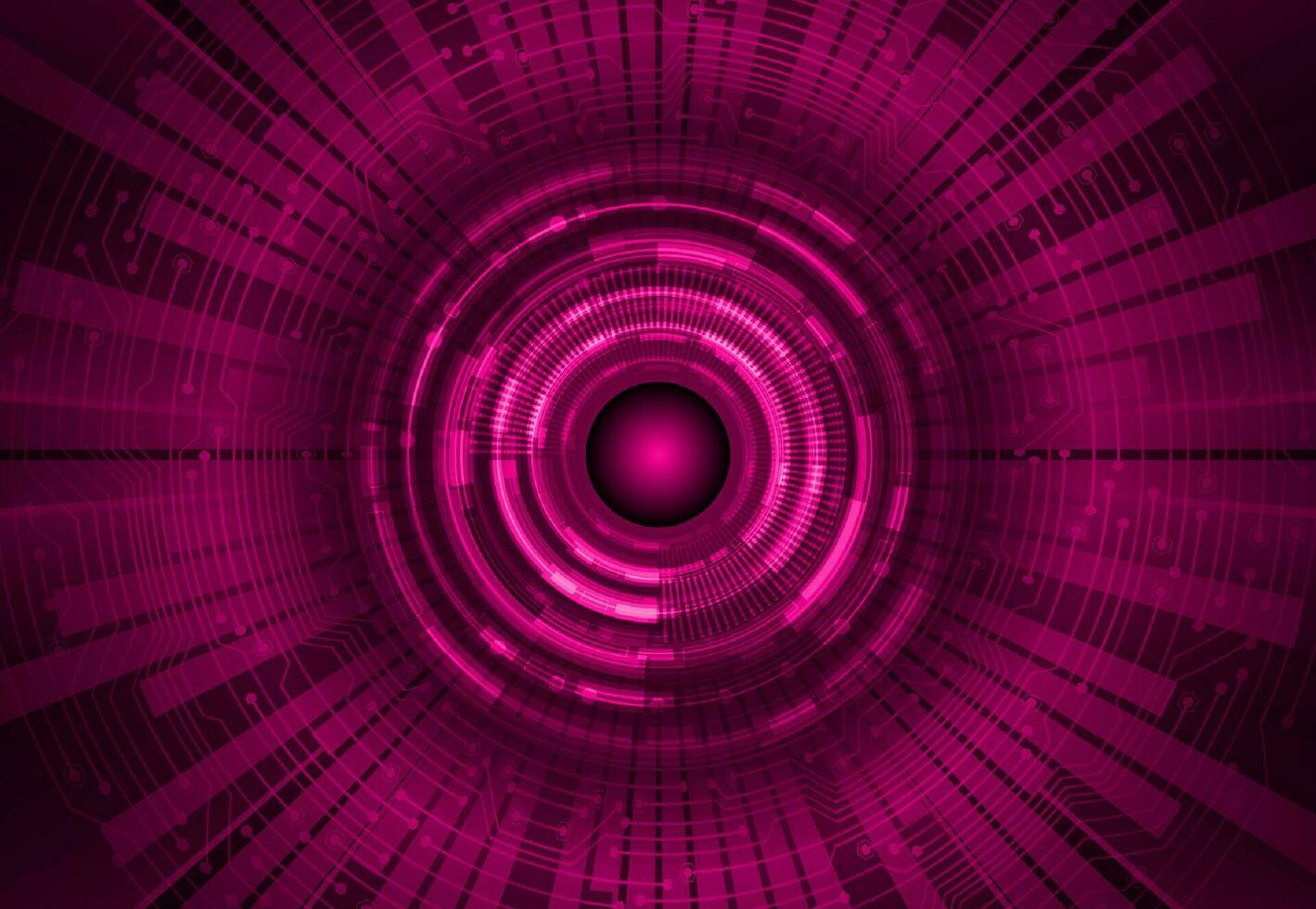 Modern Cybersecurity Eye on Technology Background vector