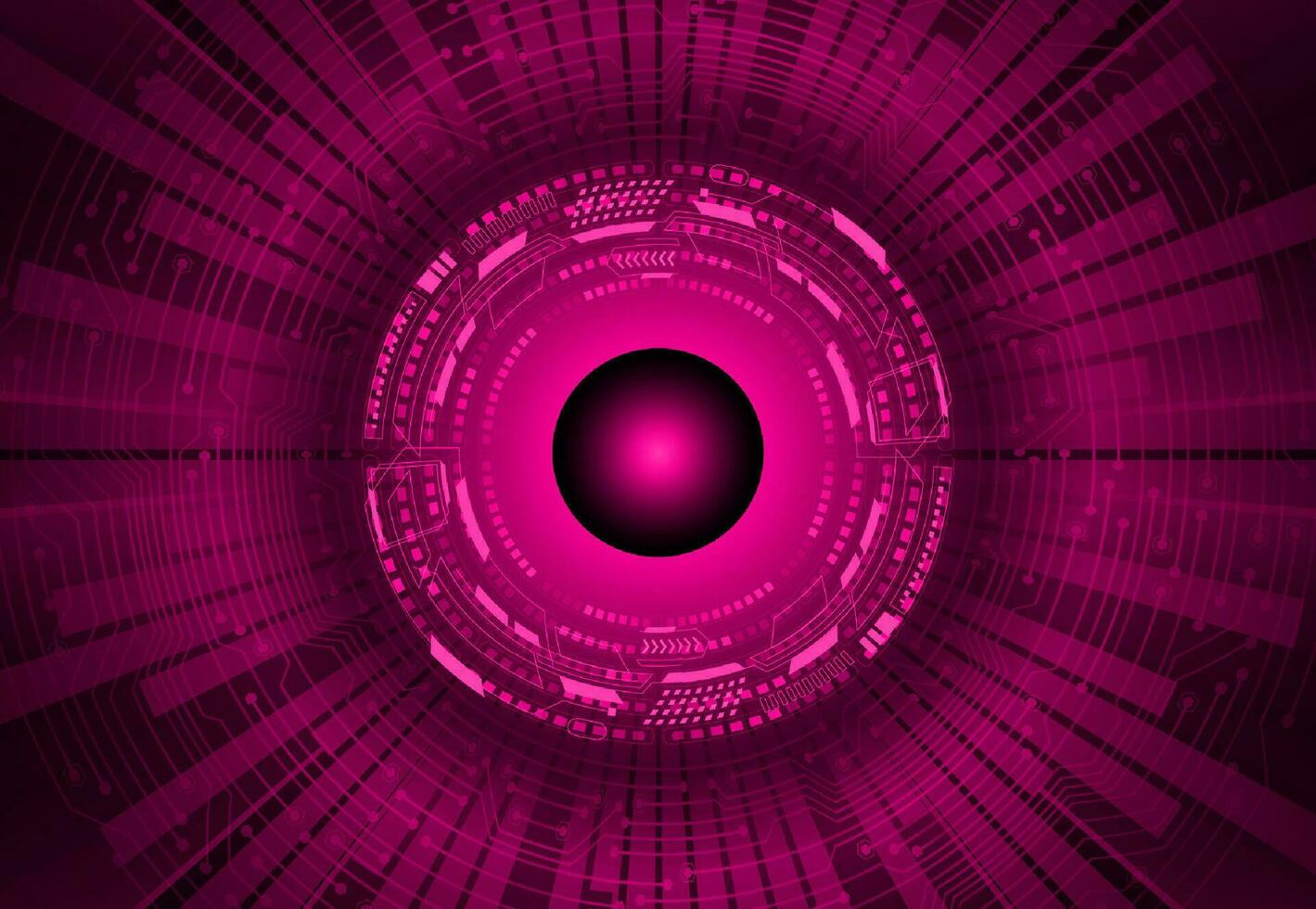 Modern Cybersecurity Eye on Technology Background vector