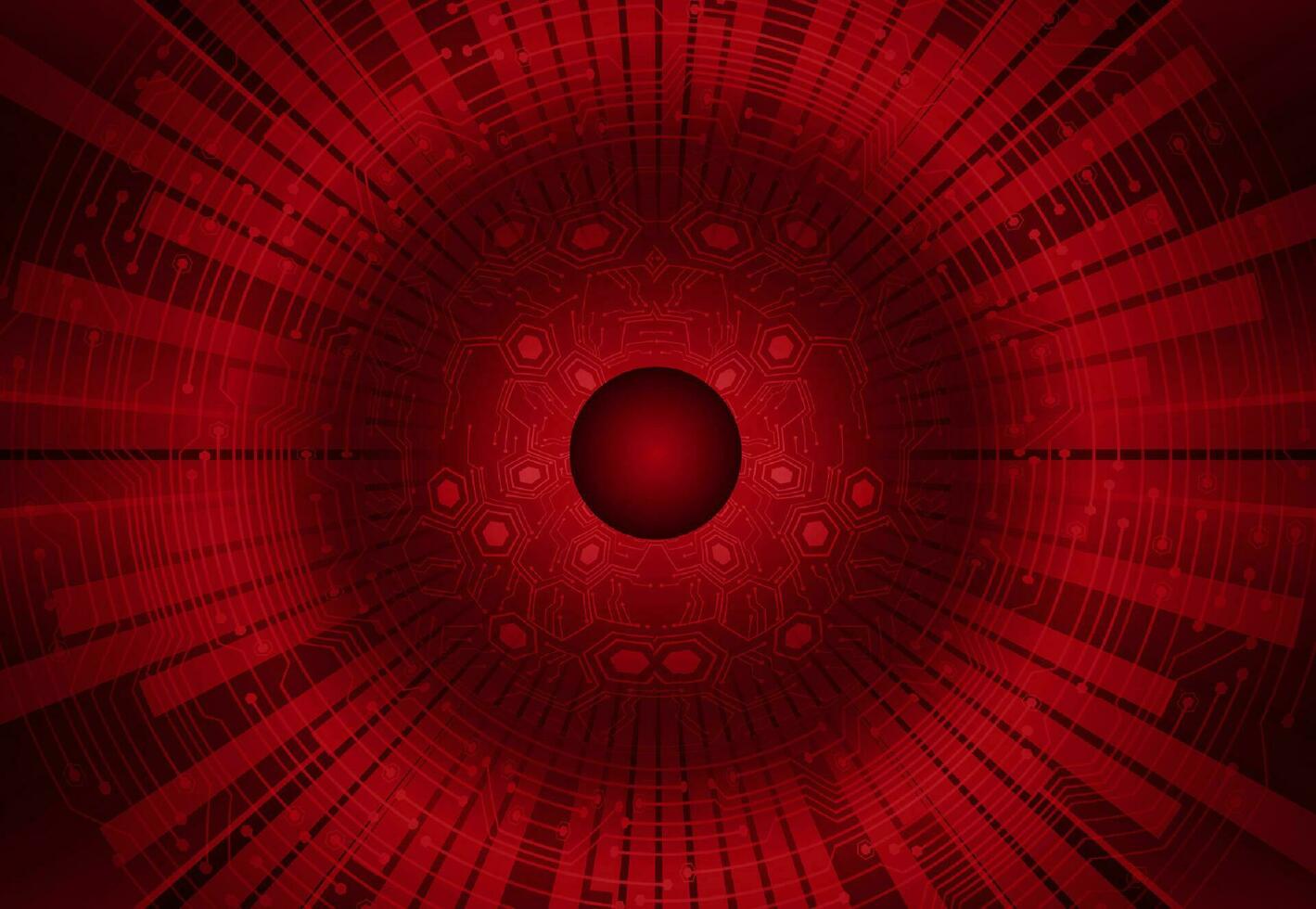 Modern Cybersecurity Eye on Technology Background vector