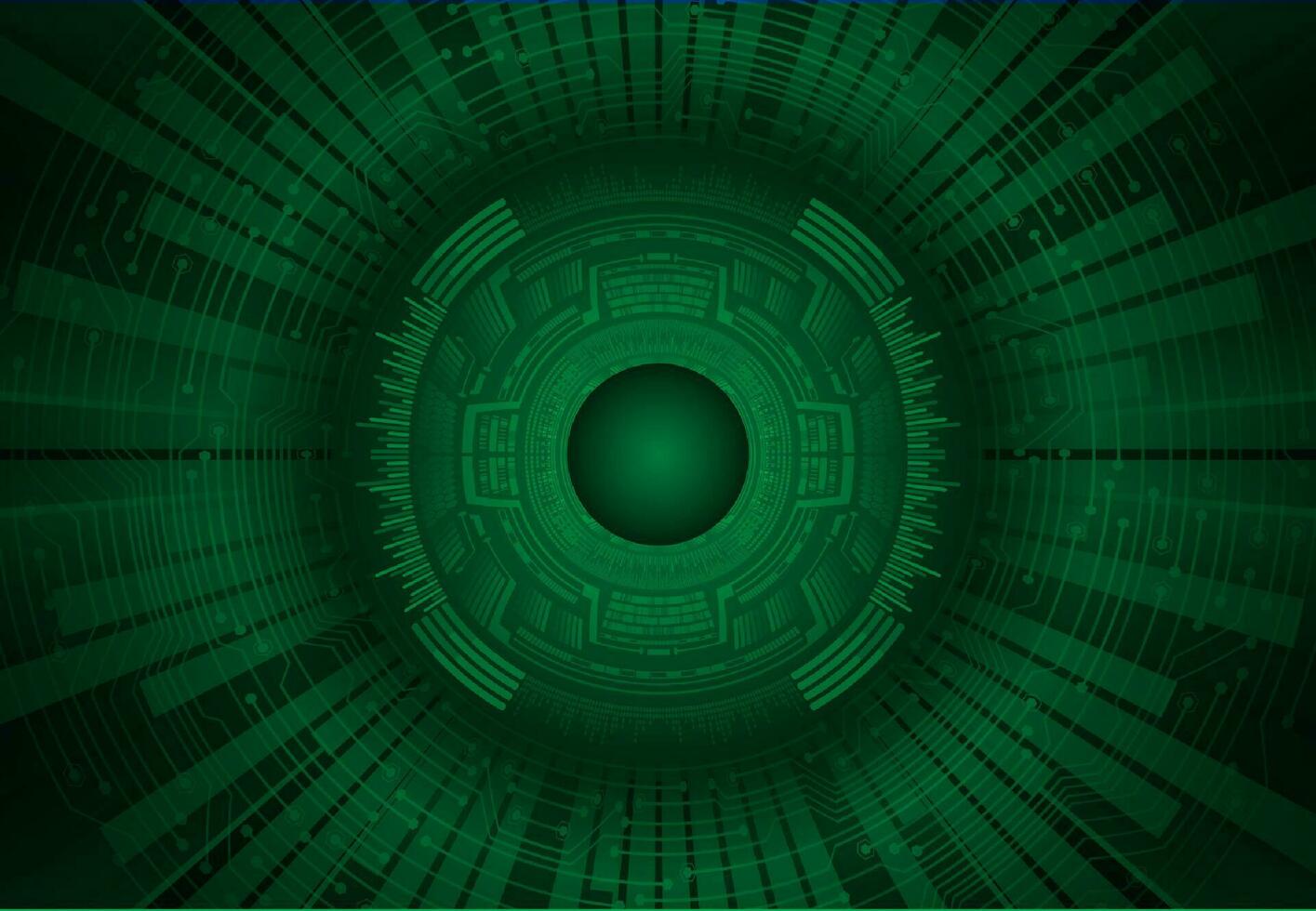 Modern Cybersecurity Eye on Technology Background vector