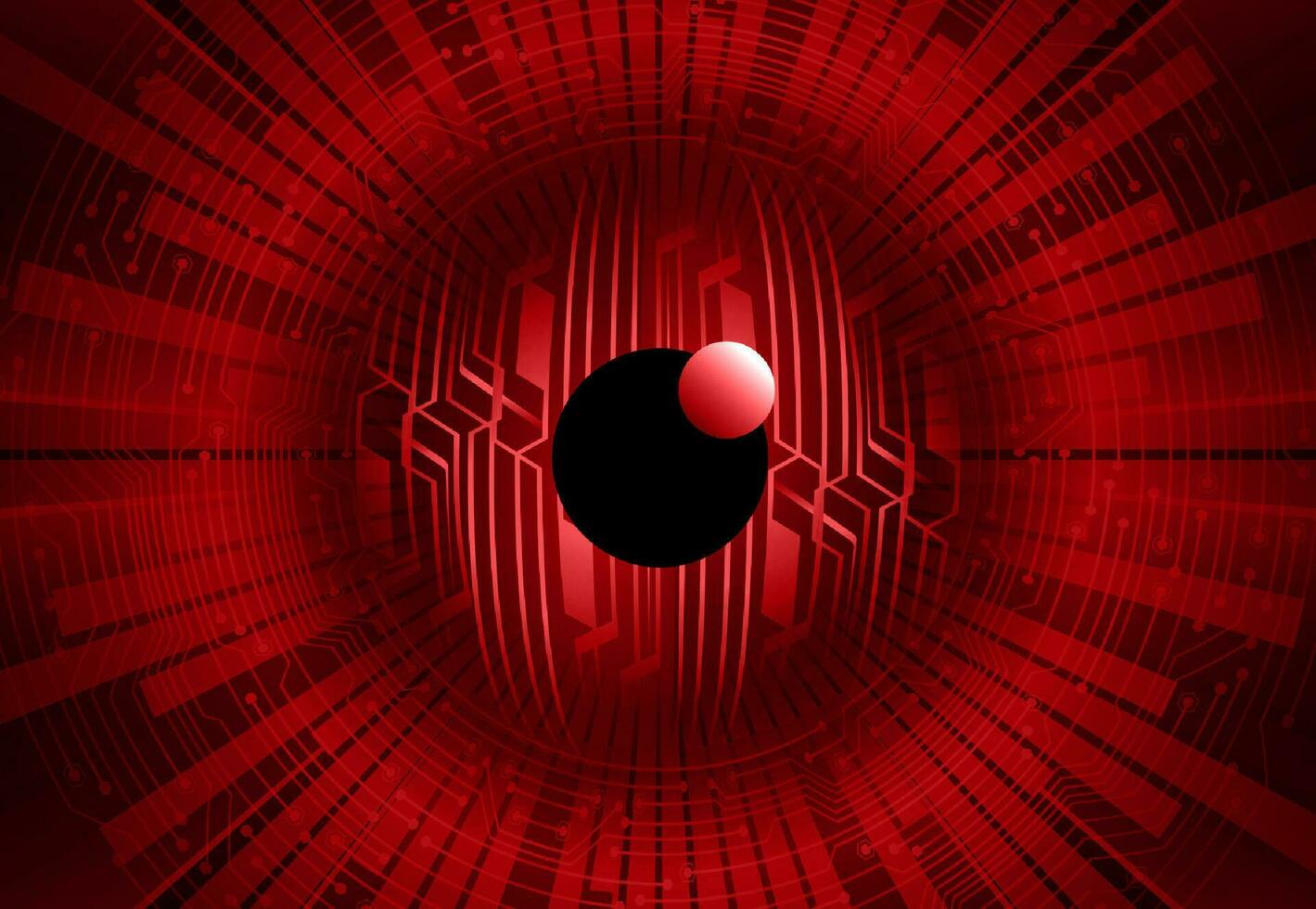Modern Cybersecurity Eye on Technology Background vector