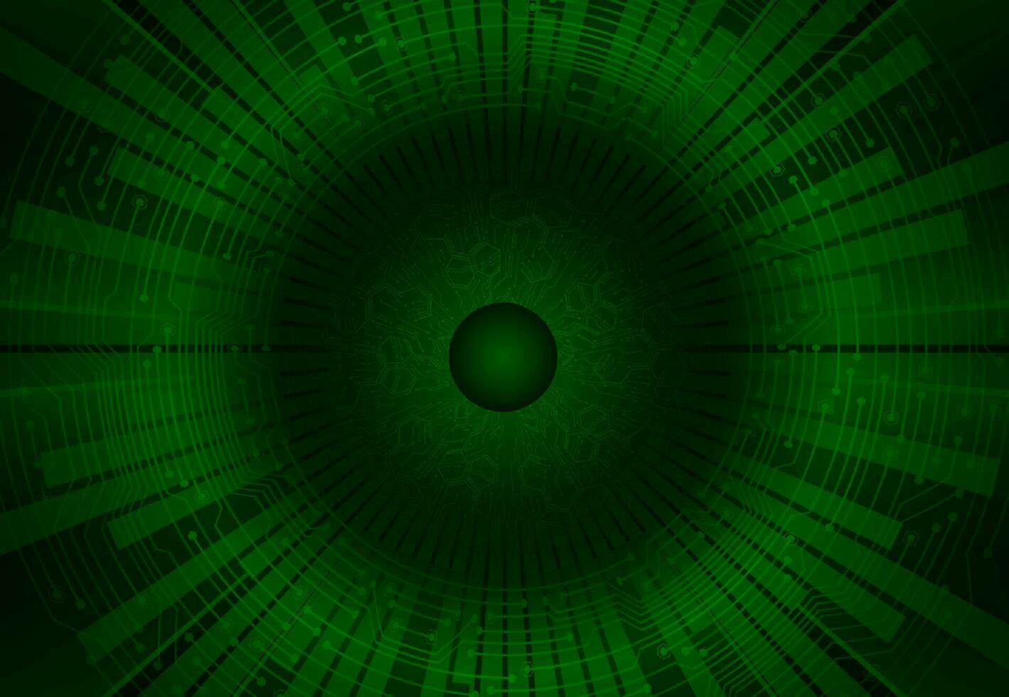 Modern Cybersecurity Eye on Technology Background vector