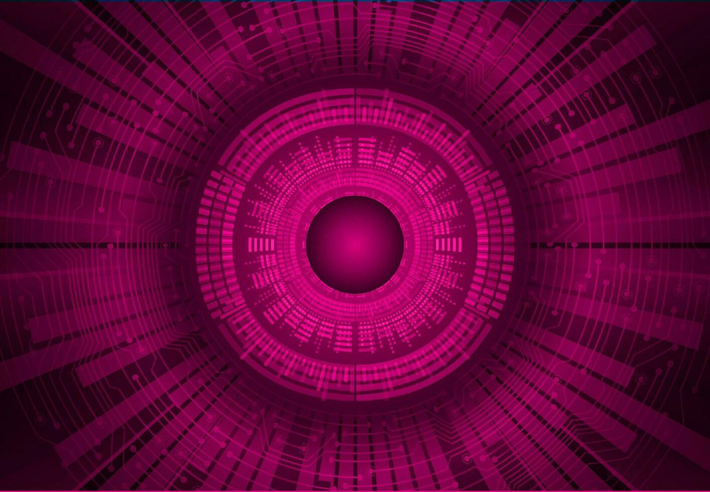 Modern Cybersecurity Eye on Technology Background vector
