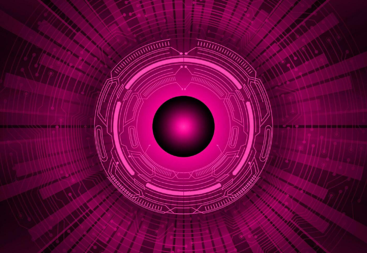 Modern Cybersecurity Eye on Technology Background vector