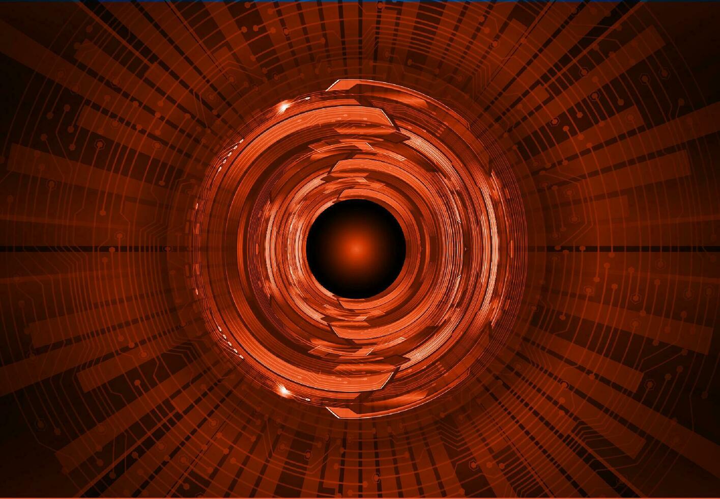 Modern Cybersecurity Eye on Technology Background vector
