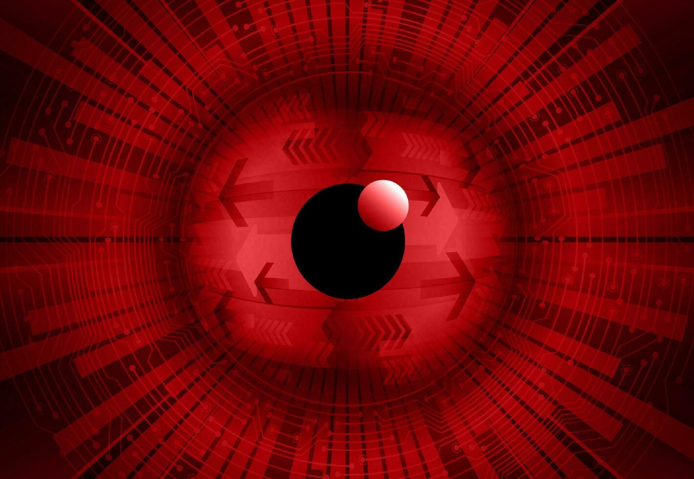 Modern Cybersecurity Eye on Technology Background vector