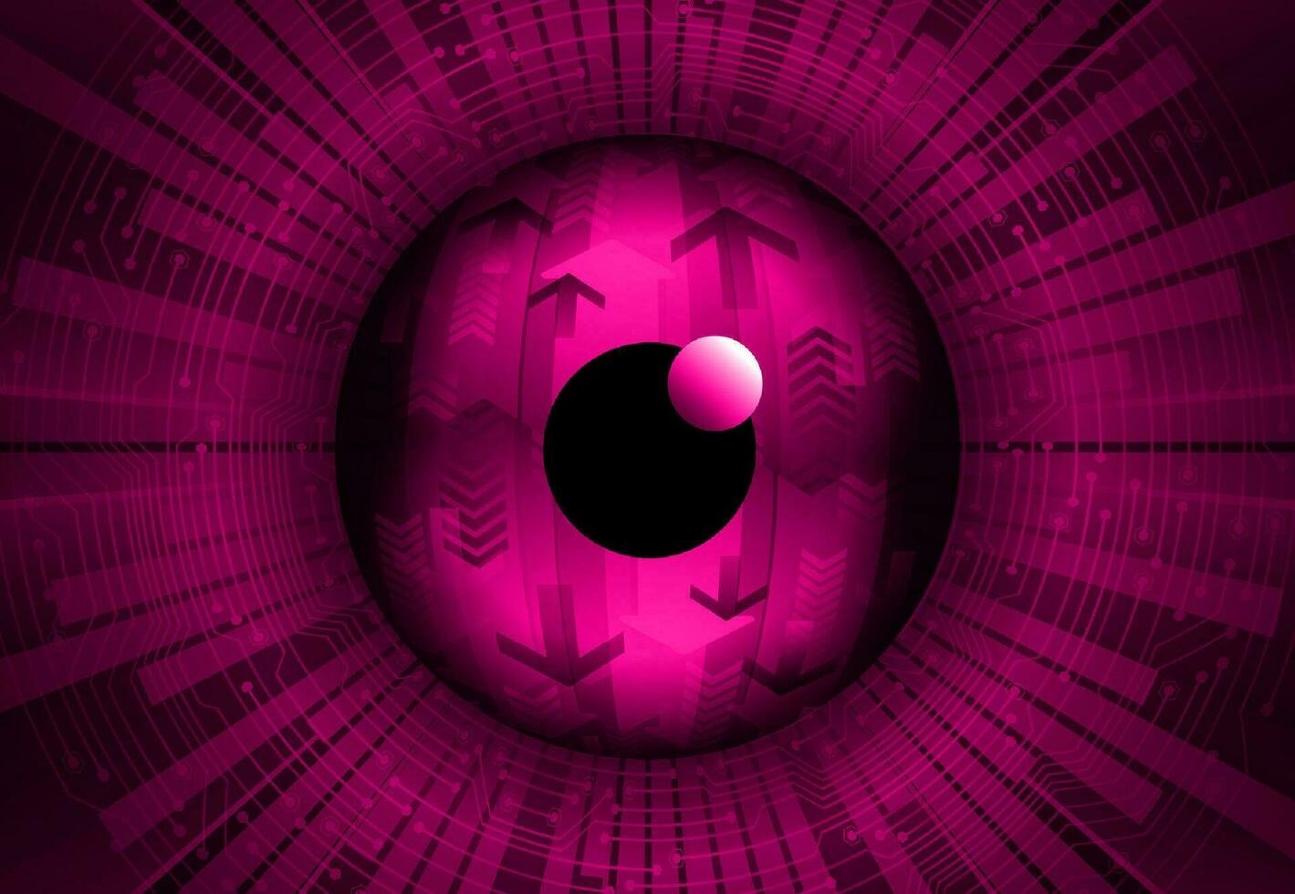 Modern Cybersecurity Eye on Technology Background vector