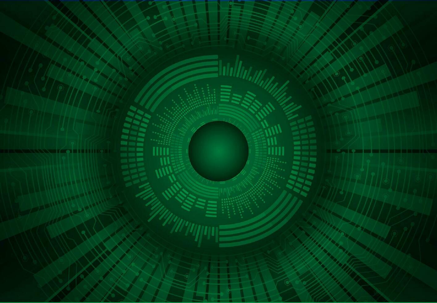 Modern Cybersecurity Eye on Technology Background vector