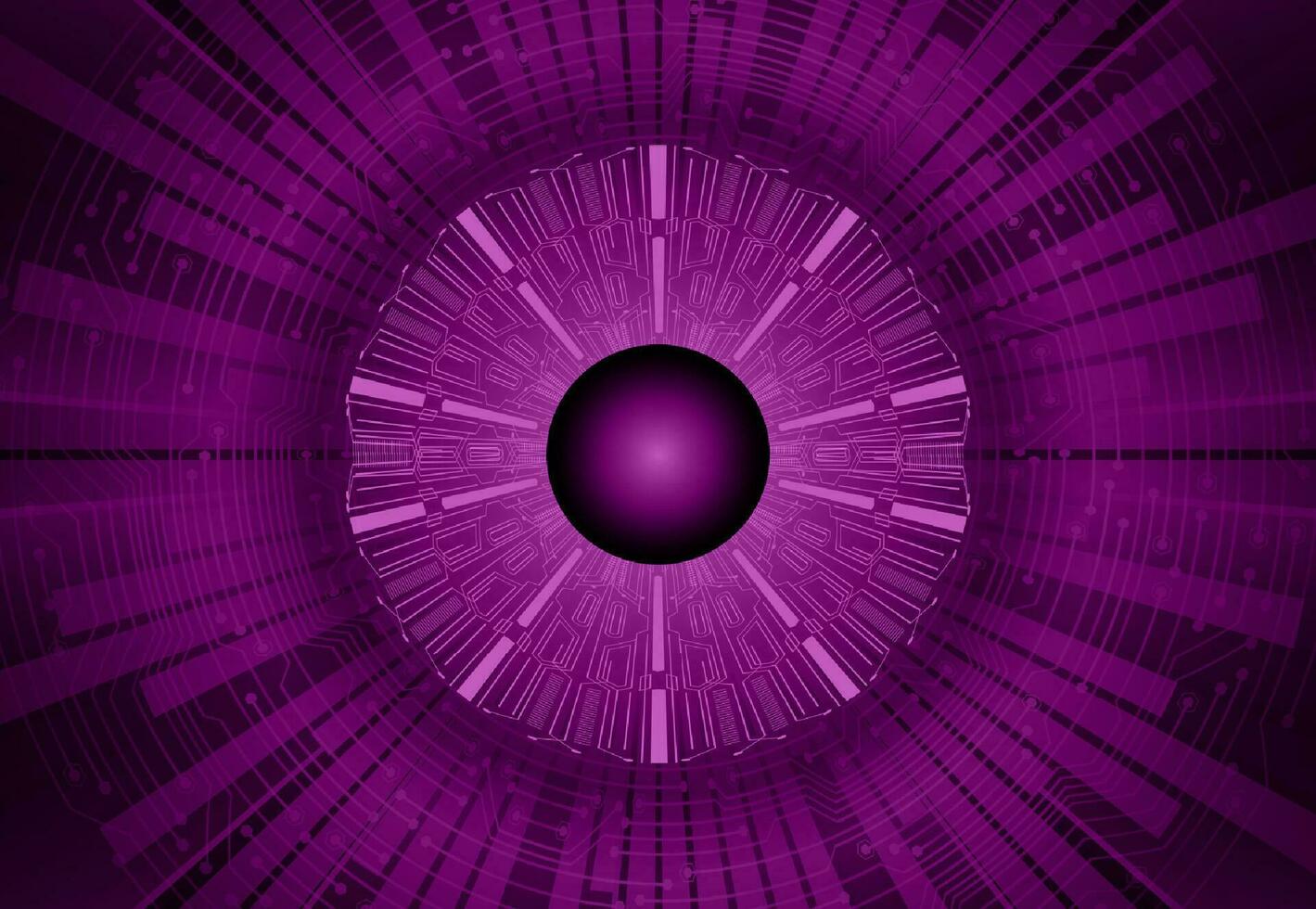 Modern Cybersecurity Eye on Technology Background vector