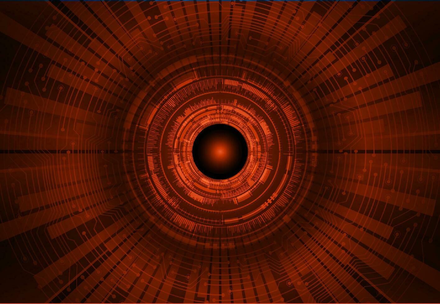 Modern Cybersecurity Eye on Technology Background vector