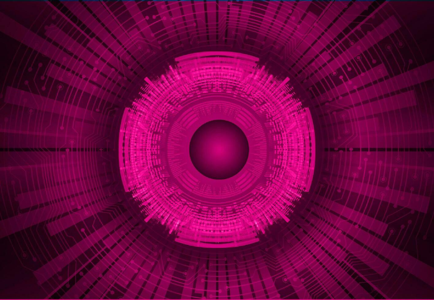 Modern Cybersecurity Eye on Technology Background vector