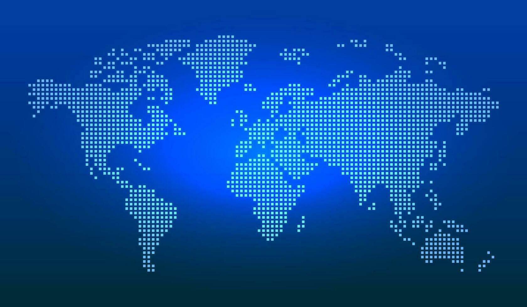 Dark Blue Digital World Map Vector Background 24866692 Vector Art at