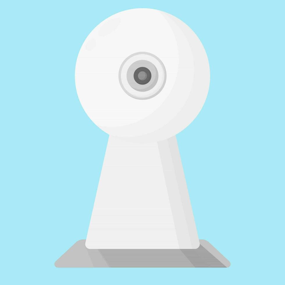 Wireless surveillance camera, smart device, CCTV Camera, Security camera in flat vector illustration design