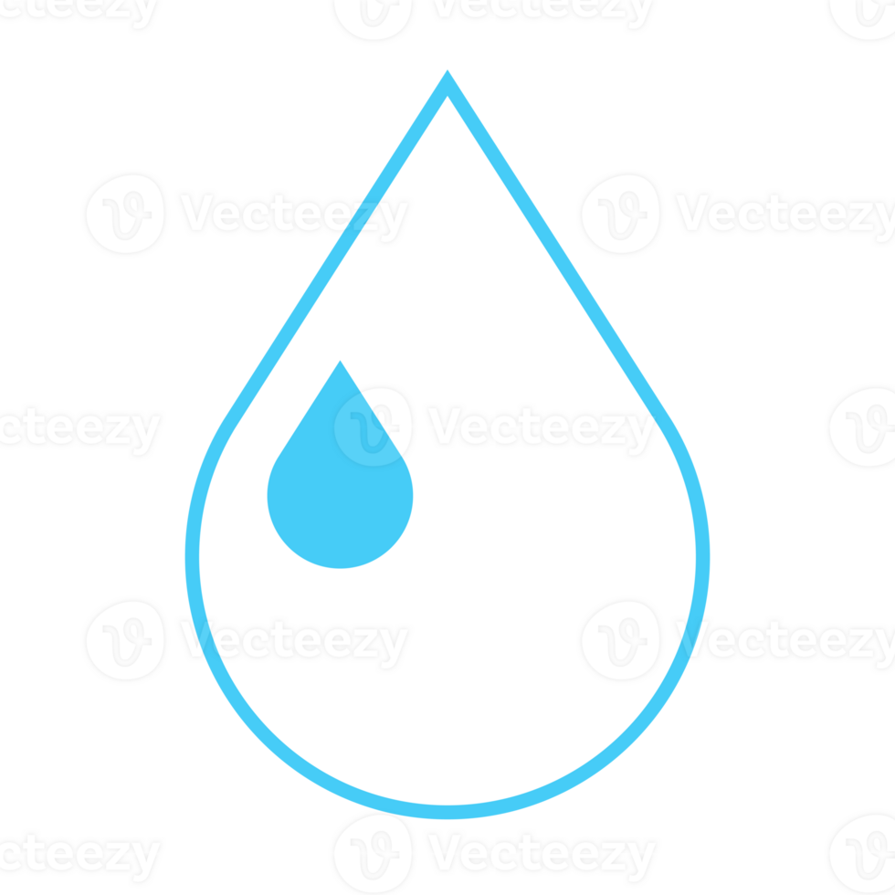 Wasser fallen Symbol isoliert png