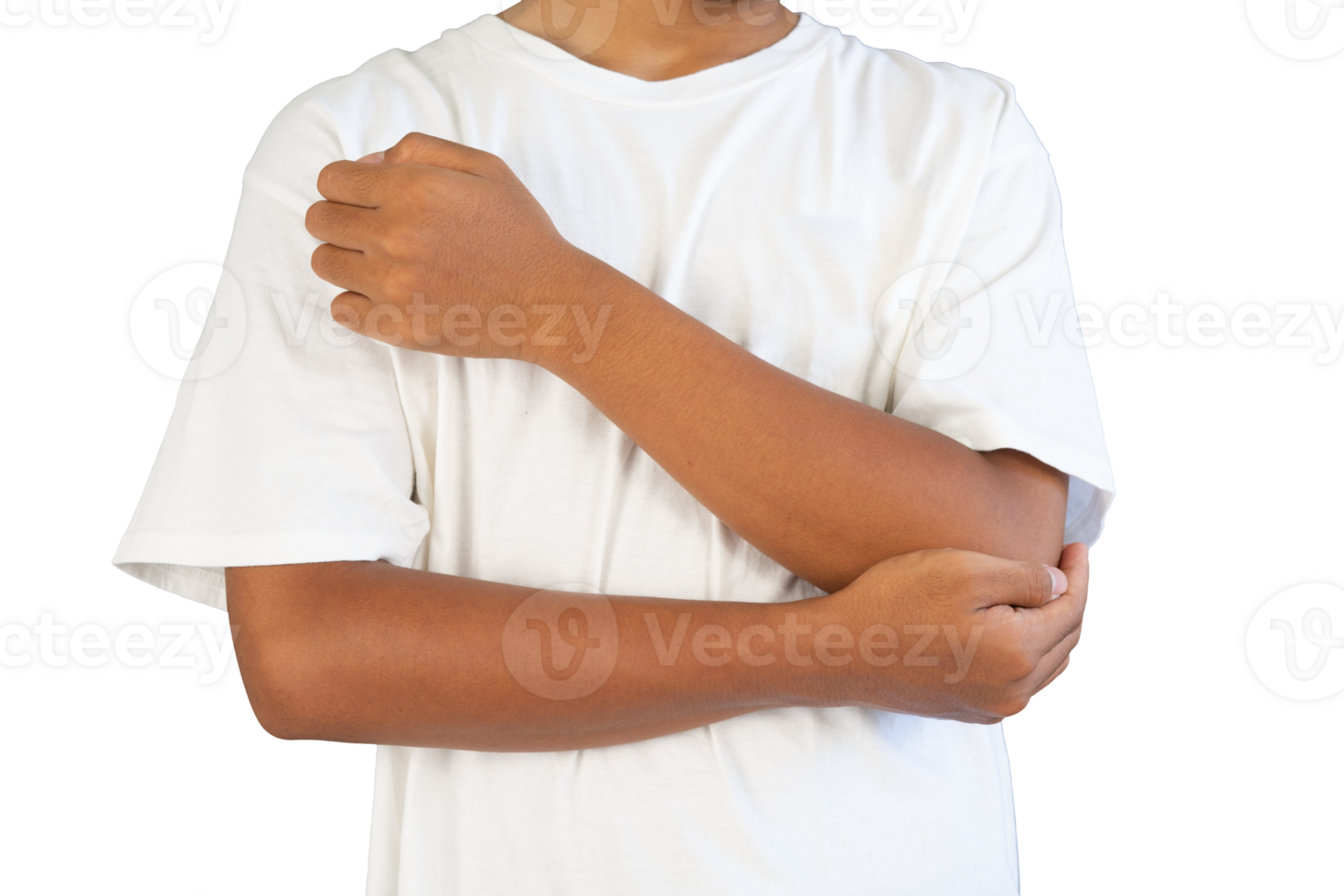 person with elbow pain isolated png