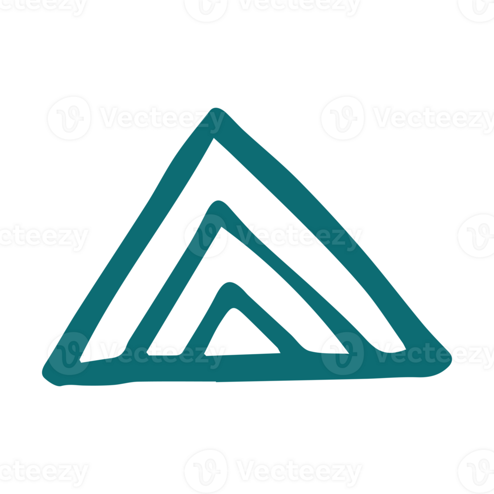 Triangle signe isolé png