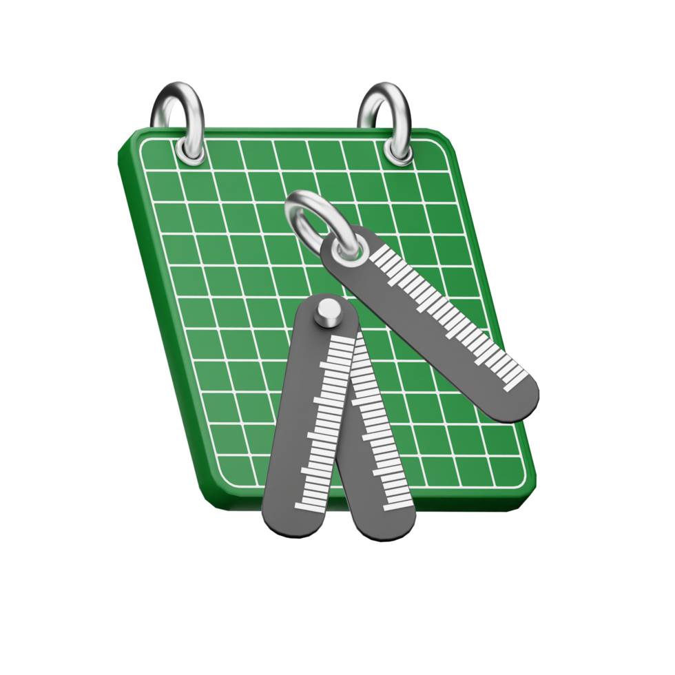 3d icon design with green and black color png